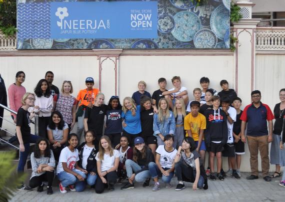 Stonehill International School Visit to Neerja Blue Pottery Workshop