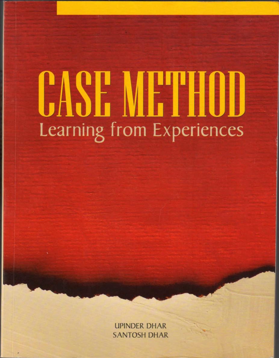 Case Method : Learning from Experiences