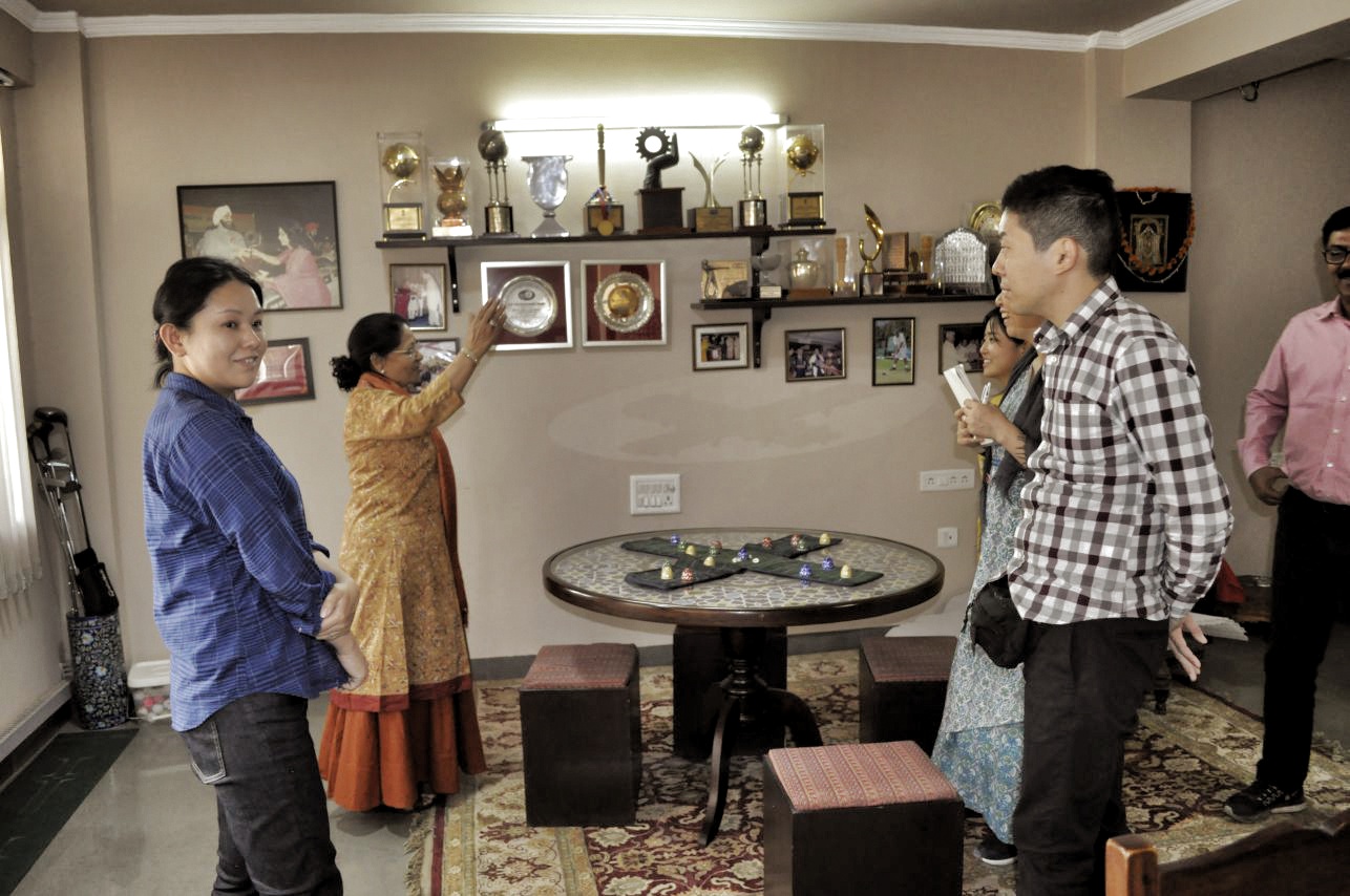 Ma'am replying the answers to the group questions