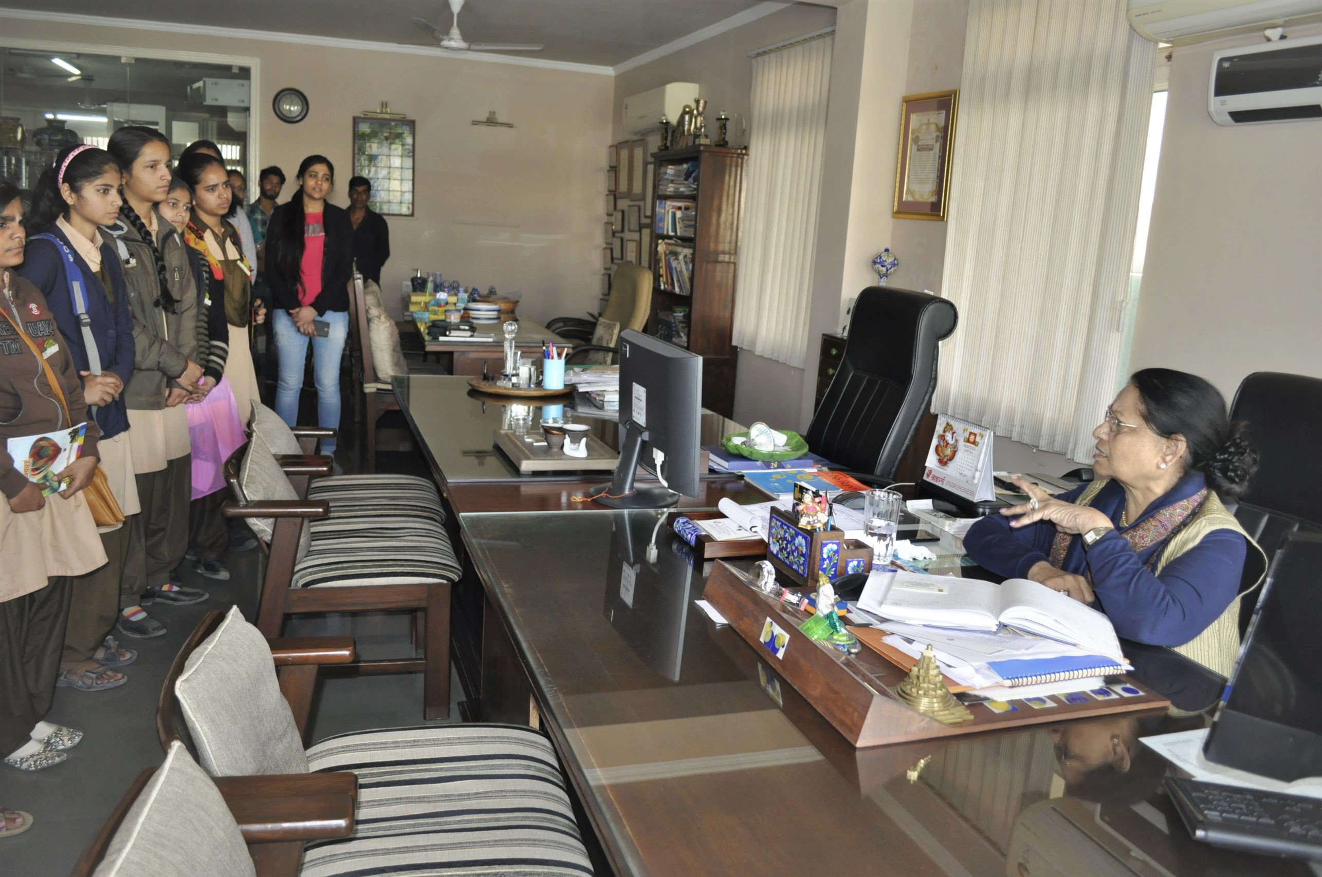 Udayan care students interacted with Ma'am Leela Bordia