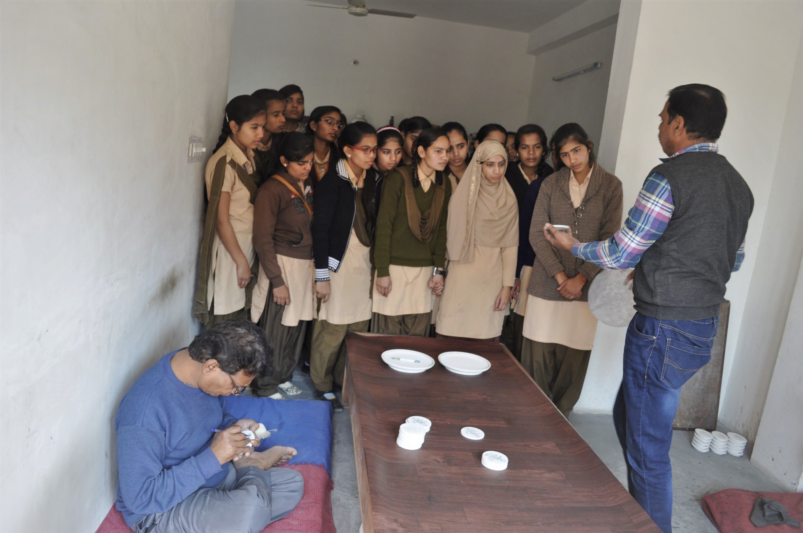 Udayan care students were shown the desiging section