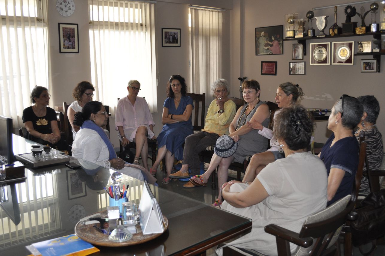 Group meeting with ma'am leela bordia