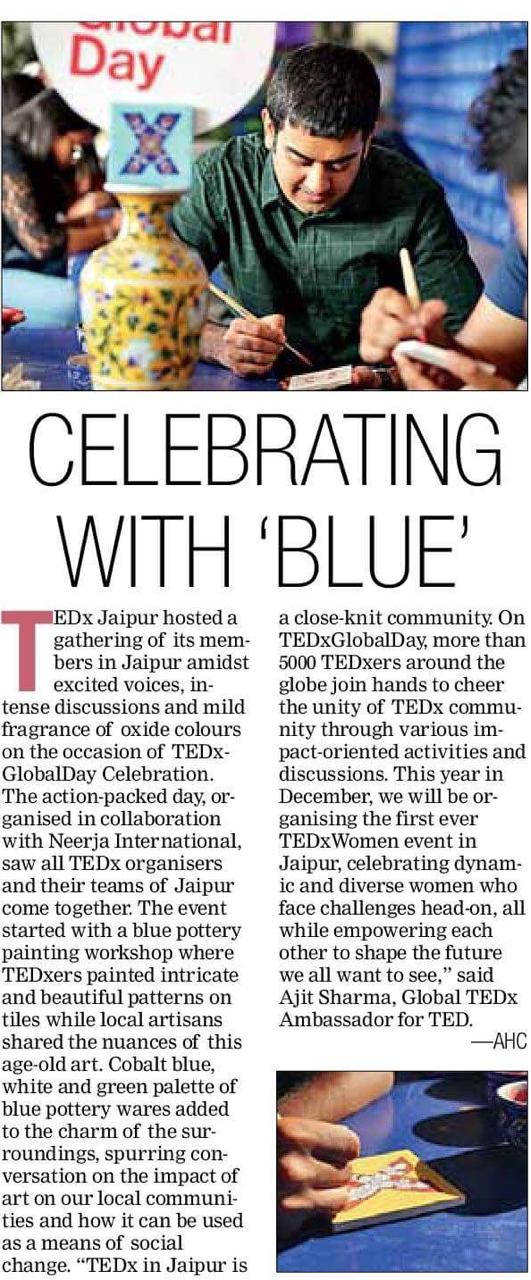 Neerja and TEDx event coverage in DNA