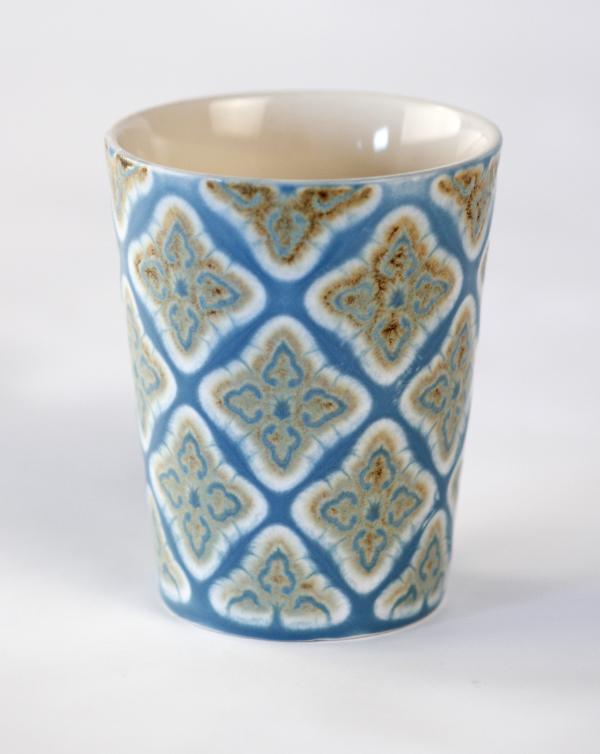 Microwave Safe coffee Mug Blue pottery Jaipur Neerja International Inc