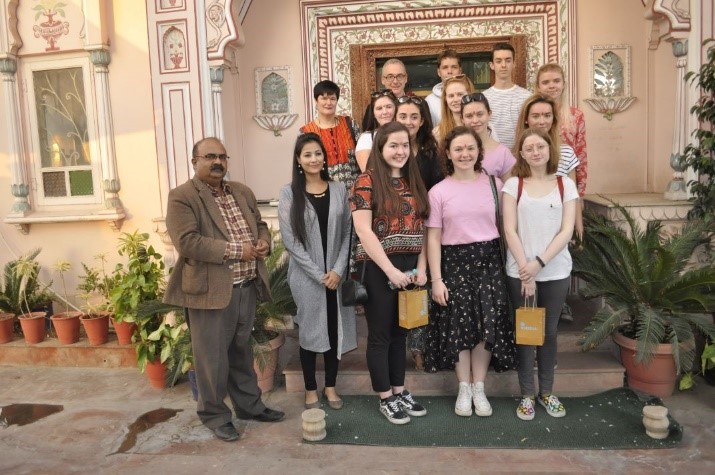 11 students, 2 faculty and 1 coordinator visited Neerja  Blue Pottery on 29th December, 2017