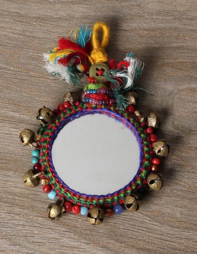KALBELIYA HANDMADE MIRROR 2 INCHES WITH GUNGROO  WOK