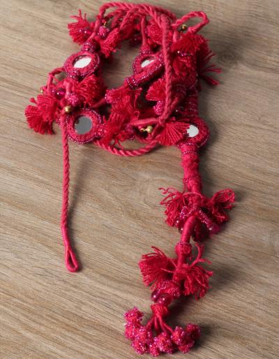 kalbeliya curtain string  - Dark Pink