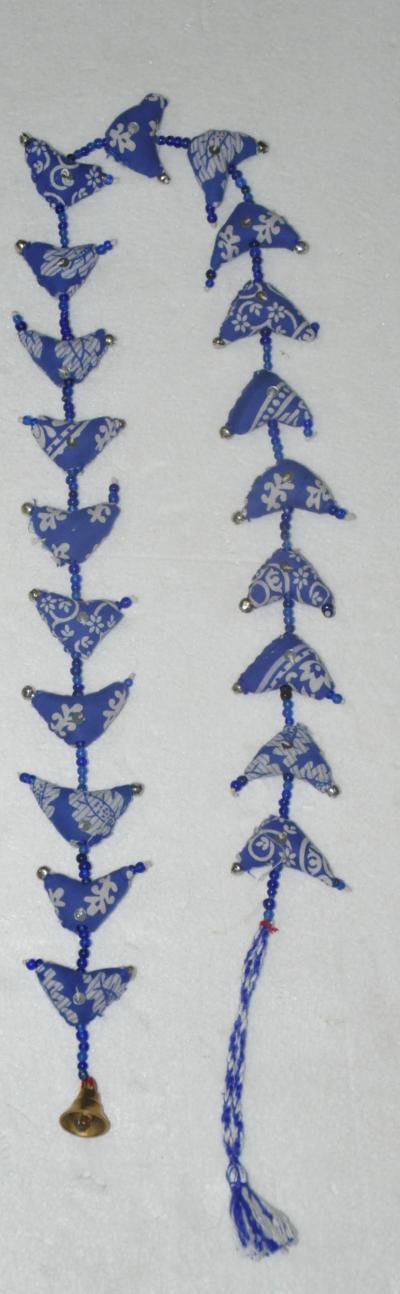 HANDMADE 20 BIRDS COTTON CLOTH STRING - BLUE COLOUR