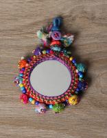 KALBELIYA HANDMADE MIRROR 2 INCHES WITH COTTON BALL WOK