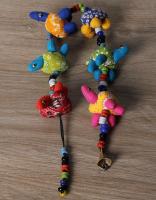 HANDMADE 6 TURTLE STRING - COTTON CLOTH - MULTI COLOR