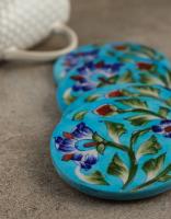 Neerja Blue Pottery Tea Coasters