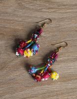 KALBELIYA HANDMADE EARRING WITH COTTON BALL WORK